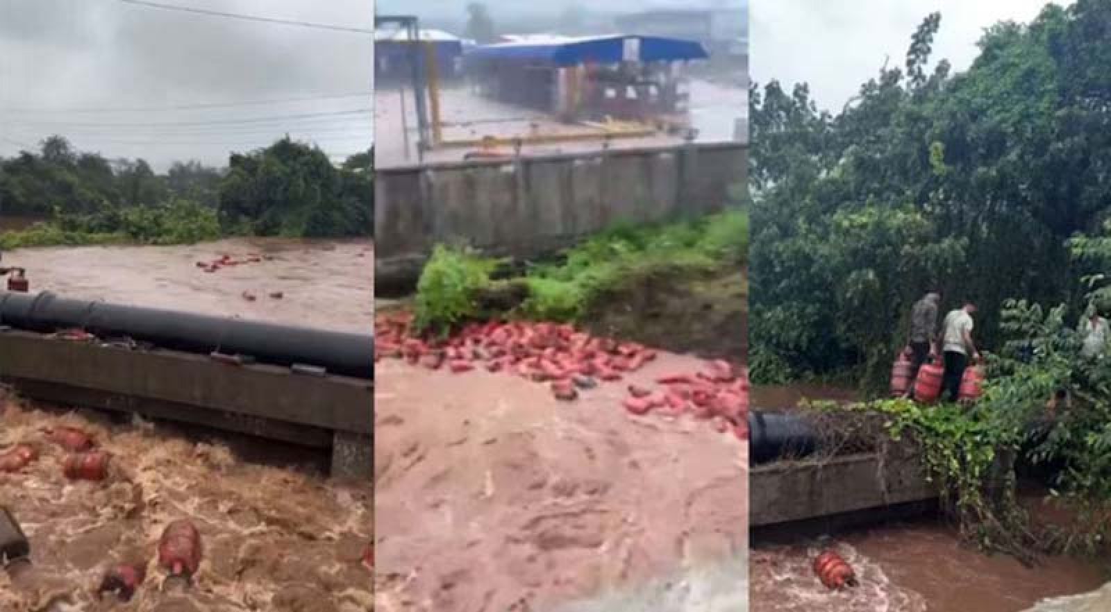 মহারাষ্ট্রে বন্যা ভেসে গেল ৩ হাজার গ্যাস সিলিন্ডার