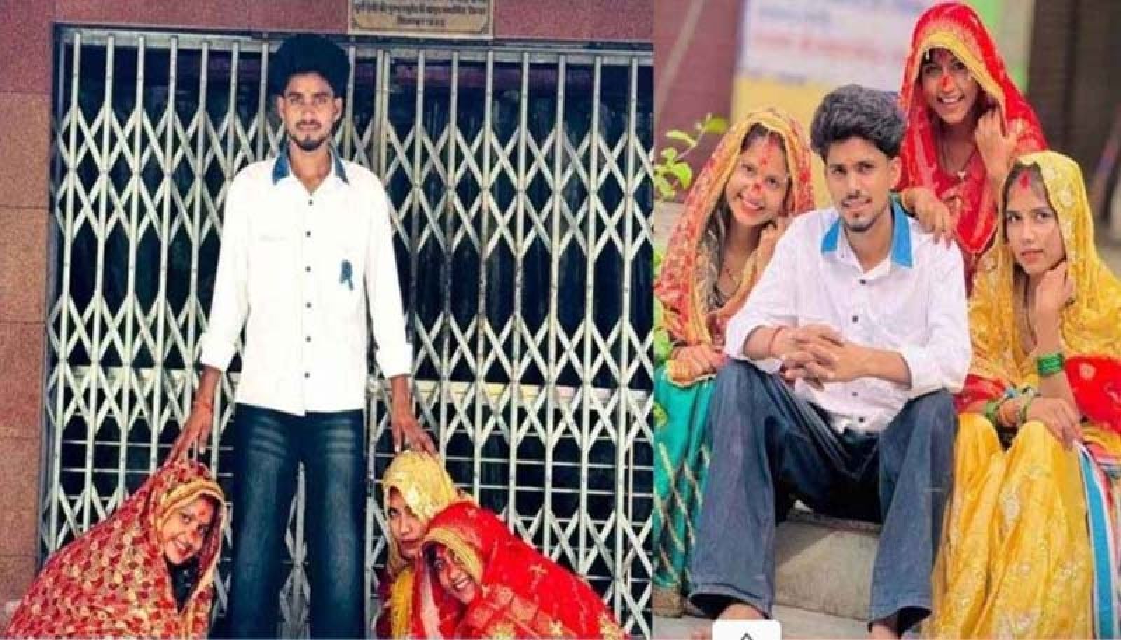 একইসঙ্গে এক যুবককে বিয়ে করলেন ৩ বোন