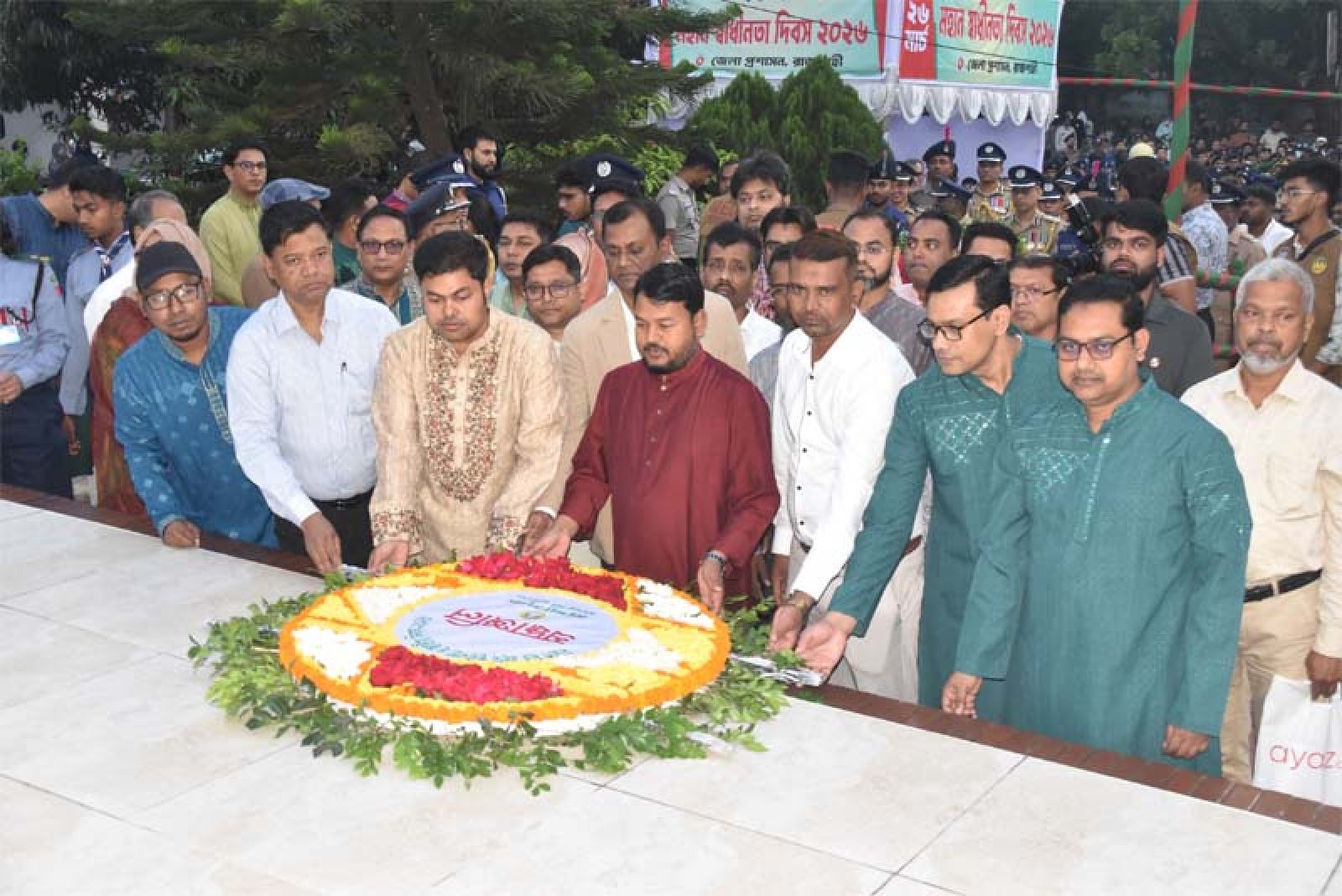 রাজশাহী সিটি কর্পোরেশন কর্তৃক যথাযোগ্য মর্যাদায় মহান স্বাধীনতা ও জাতীয় দিবস উদযাপন