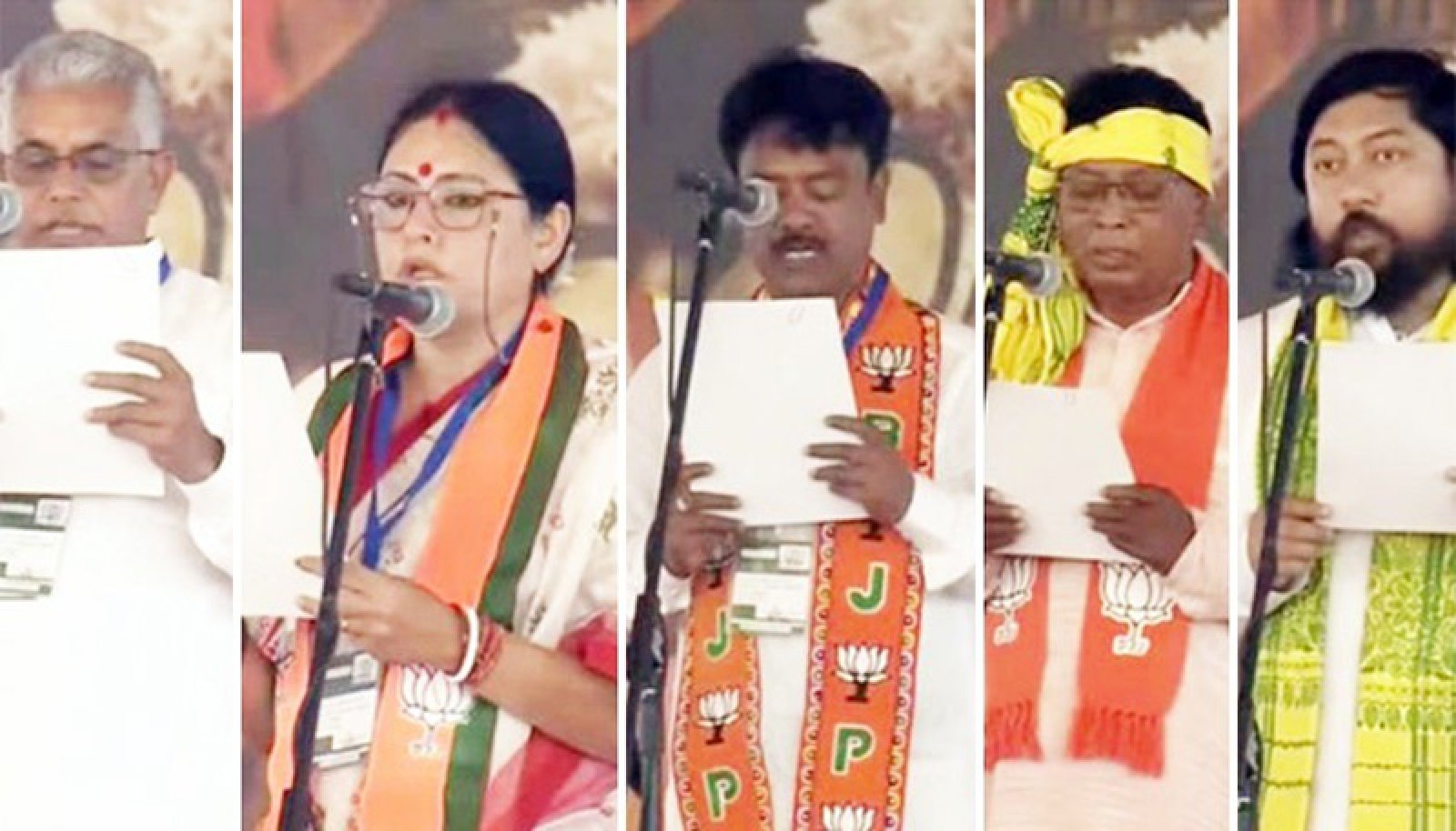 ৫ মন্ত্রী নিয়ে পশ্চিমবঙ্গে যাত্রা শুরু করলেন শুভেন্দু