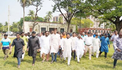 প্রধানমন্ত্রীর রাজশাহী সফর উপলক্ষে মাদ্রাসা  মাঠ পরিদর্শন করলেন রাসিক প্রশাসক