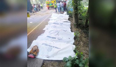 নাটোরের বনপাড়ায় বাস-ট্রাক সংঘর্ষে নিহত ১৪, আহত অন্তত ৩০