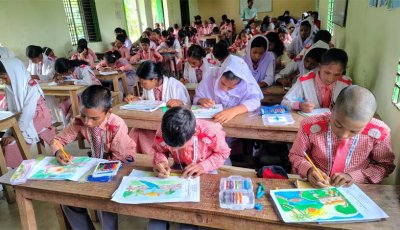 নানা কর্মসূচির মধ্য দিয়ে আন্তর্জাতিক আদিবাসী দিবস পালন করলো বাবুডাইং আলোর পাঠশালা