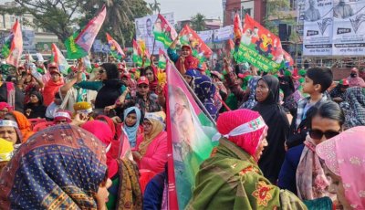 খুলনায় তারেক রহমান, জনসভা ঘিরে নেতাকর্মীদের ঢল