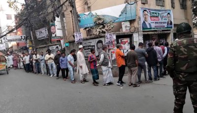 ত্রয়োদশ জাতীয় সংসদ নির্বাচনে ভোটগ্রহণ শুরু