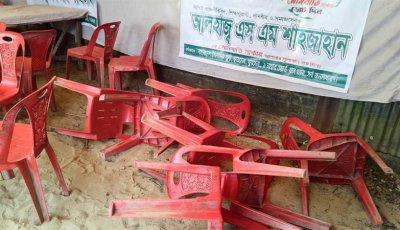 চট্টগ্রাম ইসলামী ফ্রন্ট প্রার্থীর নির্বাচনী অফিসে ভাঙচুর
