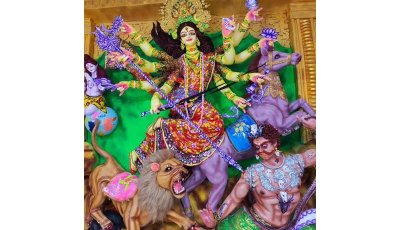 রাজশাহীতে দেবীর বোধনের মধ্য দিয়ে শুরু শারদীয় দুর্গোৎসব