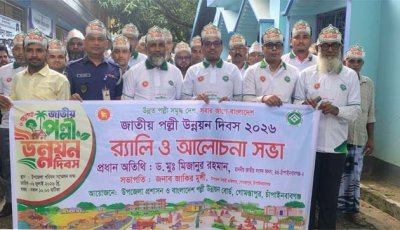 চাঁপাইনবাবগঞ্জ গোমস্তাপুরে জাতীয় পল্লী উন্নয়ন দিবস পালিত