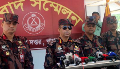 খাগড়াছড়িতে নির্বাচন ঘিরে  ৩০ প্লাটুন বিজিবি মোতায়েন